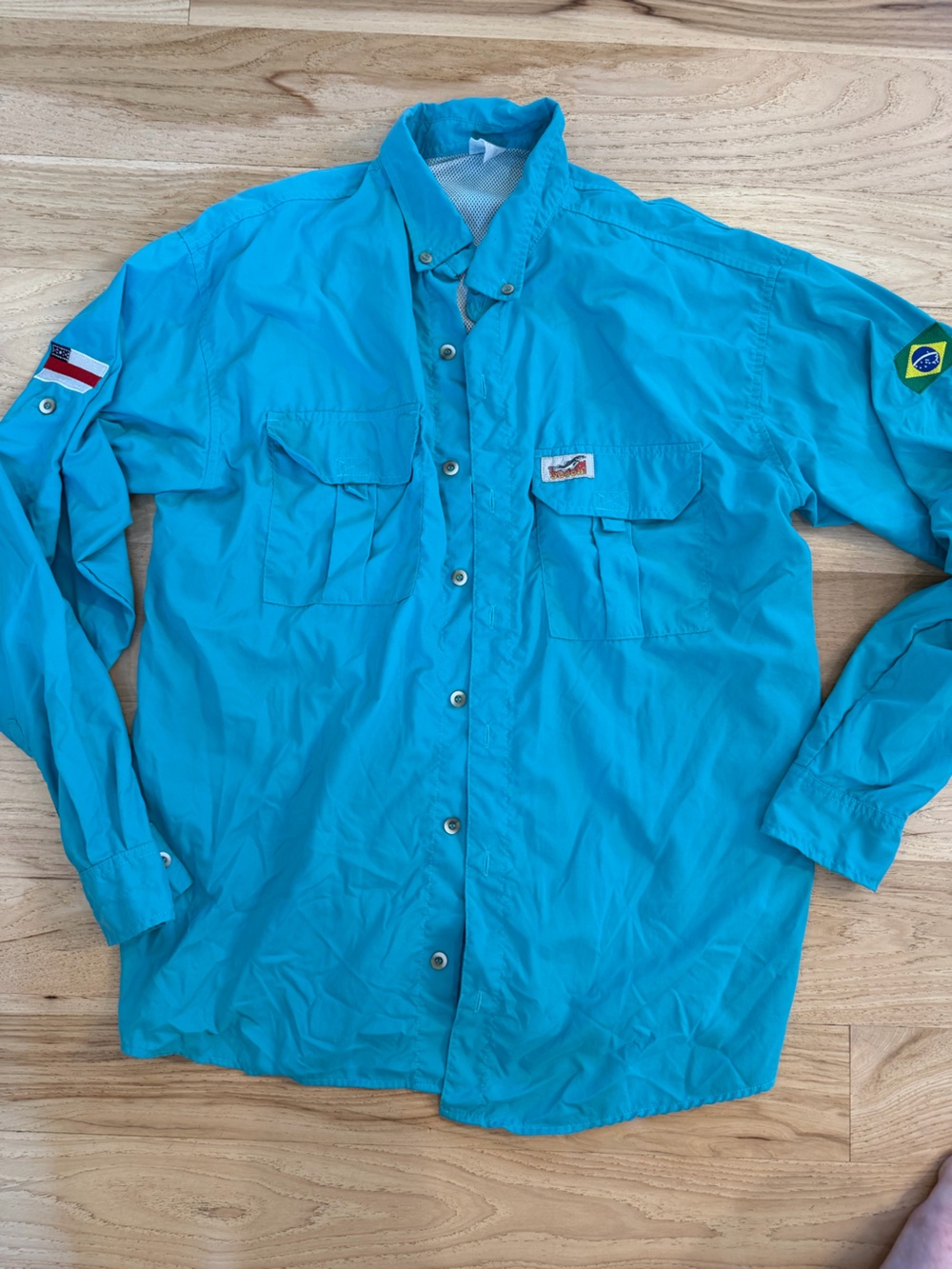 Vintage fishing shirt men’s medium